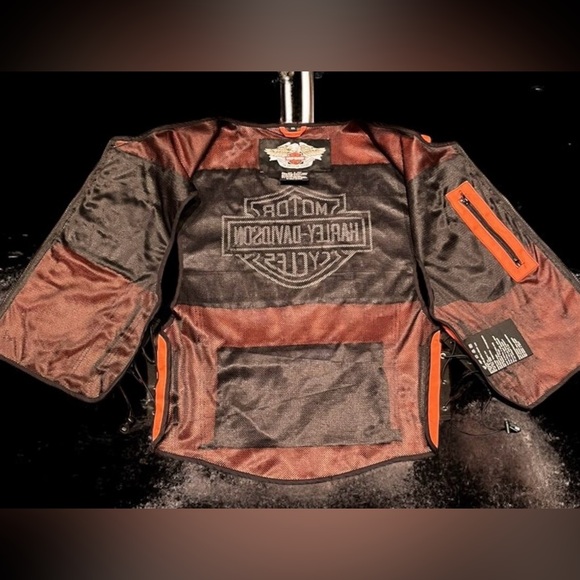 Harley Davidson Adjustable Hi-Vis Reflective Vest - Picture 10 of 11